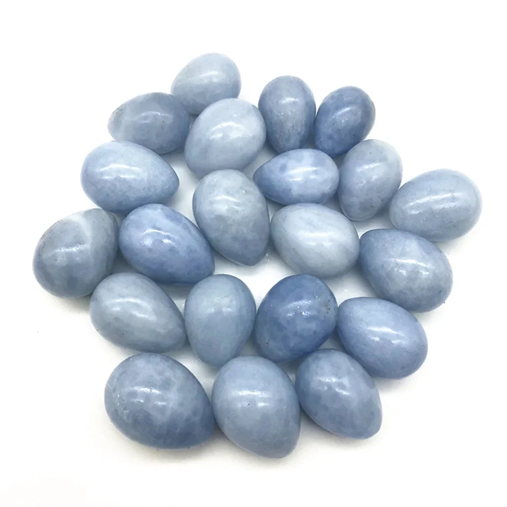 Blue Celestite Crystal Egg - Witchy wonder