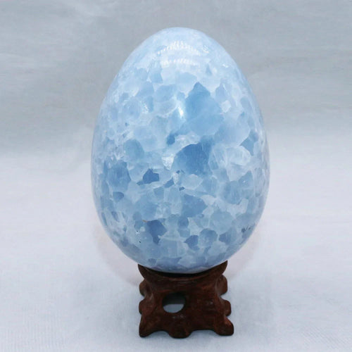 Blue Celestite Crystal Egg - Witchy wonder