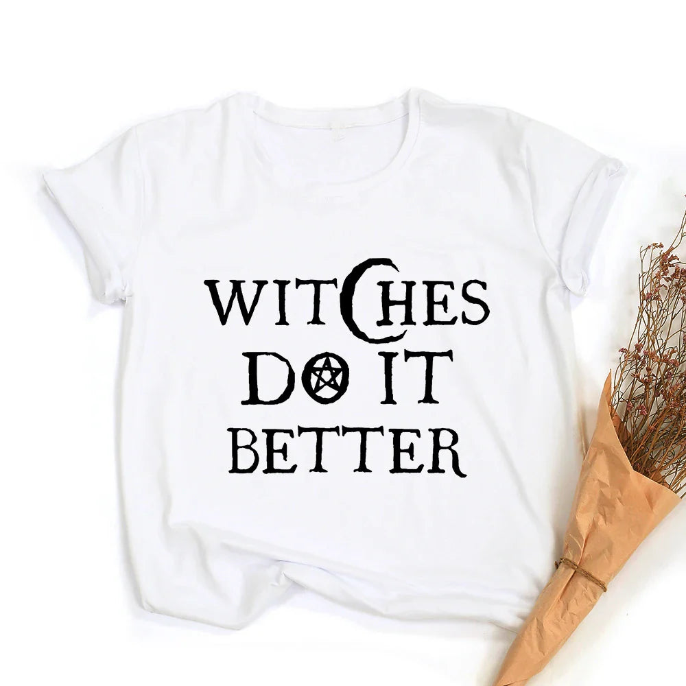 Witchy Quotes Crop Top T-Shirts - Witchy wonder