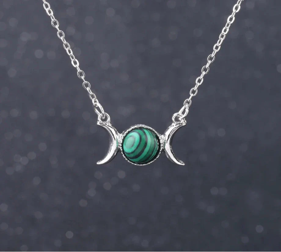 Triple Moon Crystal Necklaces - Witchy wonder