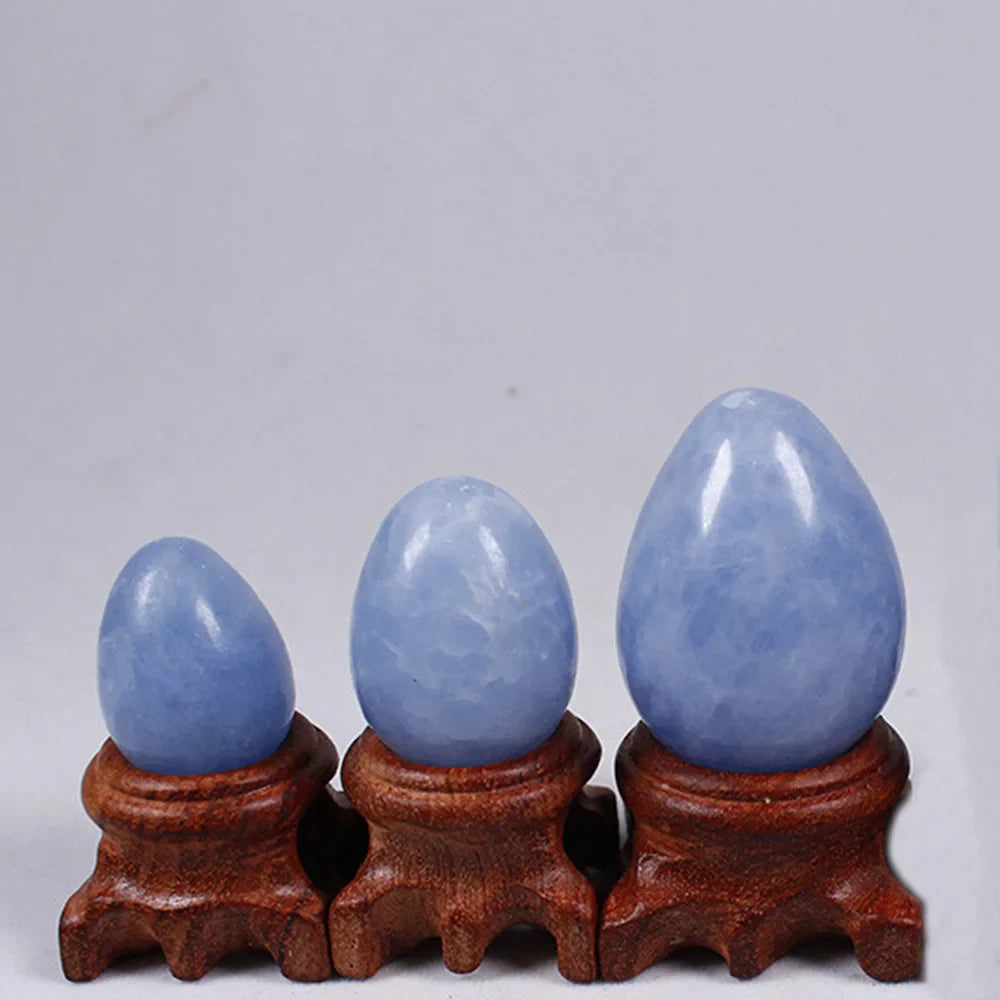Blue Celestite Crystal Egg - Witchy wonder