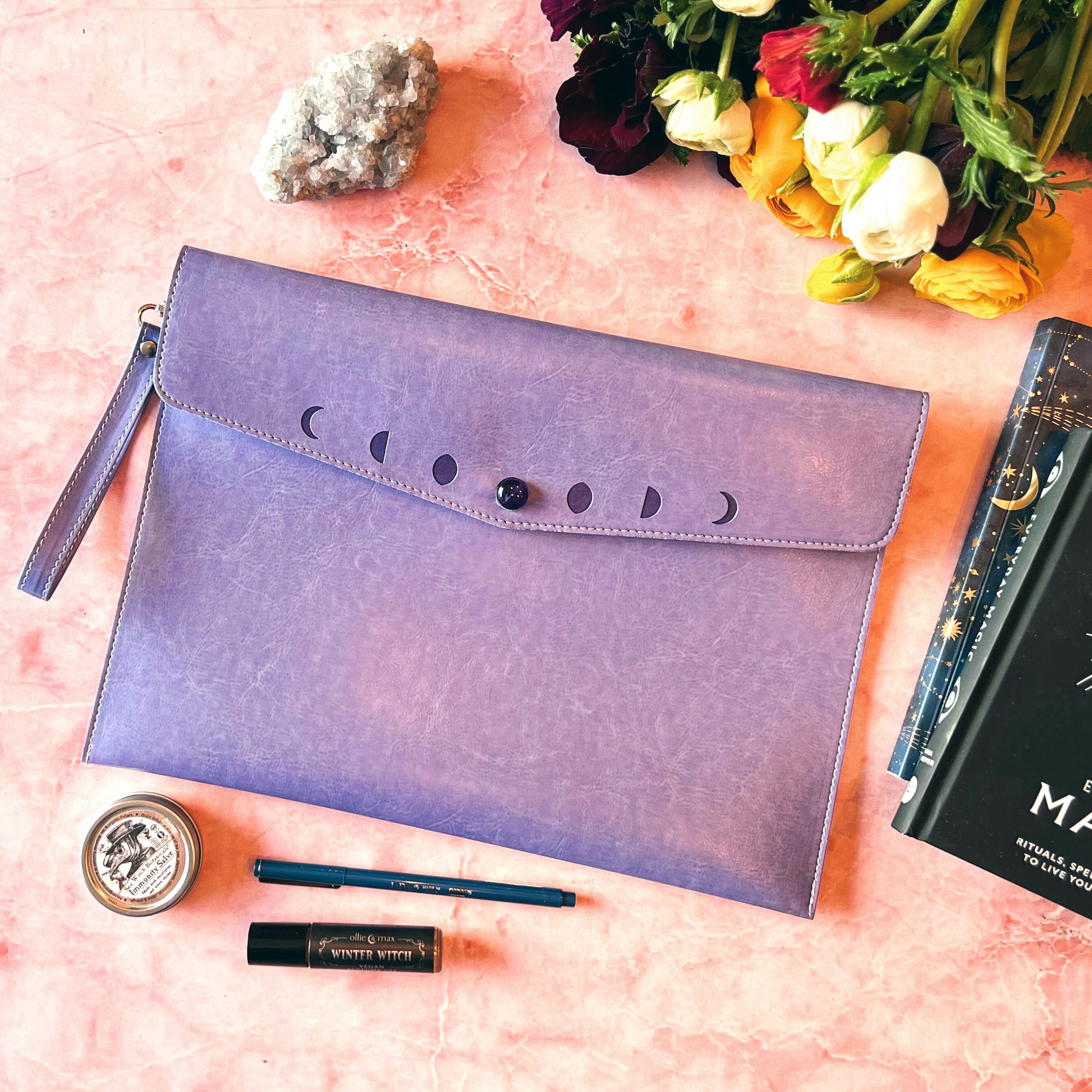 Moon Phases Clutch Purse - Witchy wonder