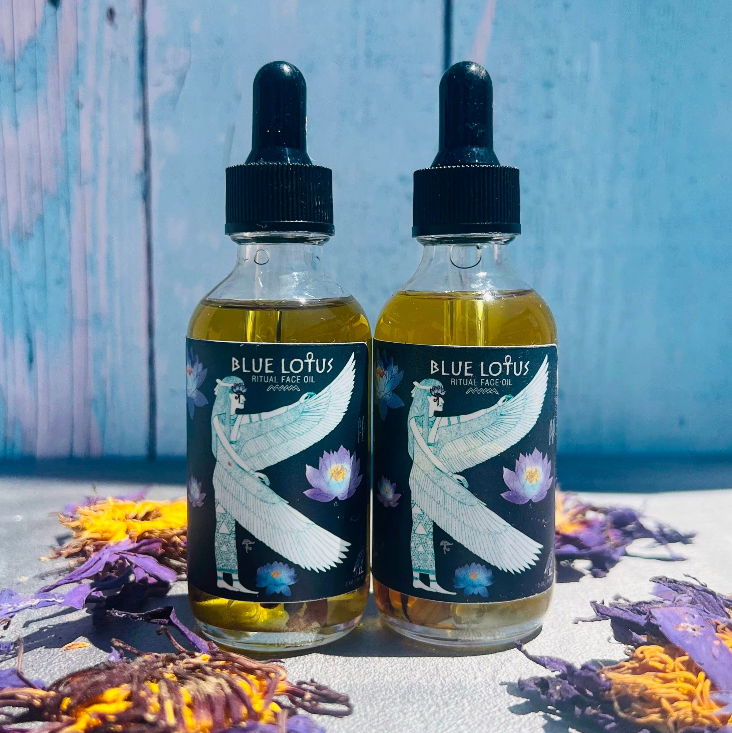 Blue Lotus Ritual Face Oil | Sacred Egyptian Elixir for Glow & Spiritual Awakening 🩵🌿 - Witchy wonder