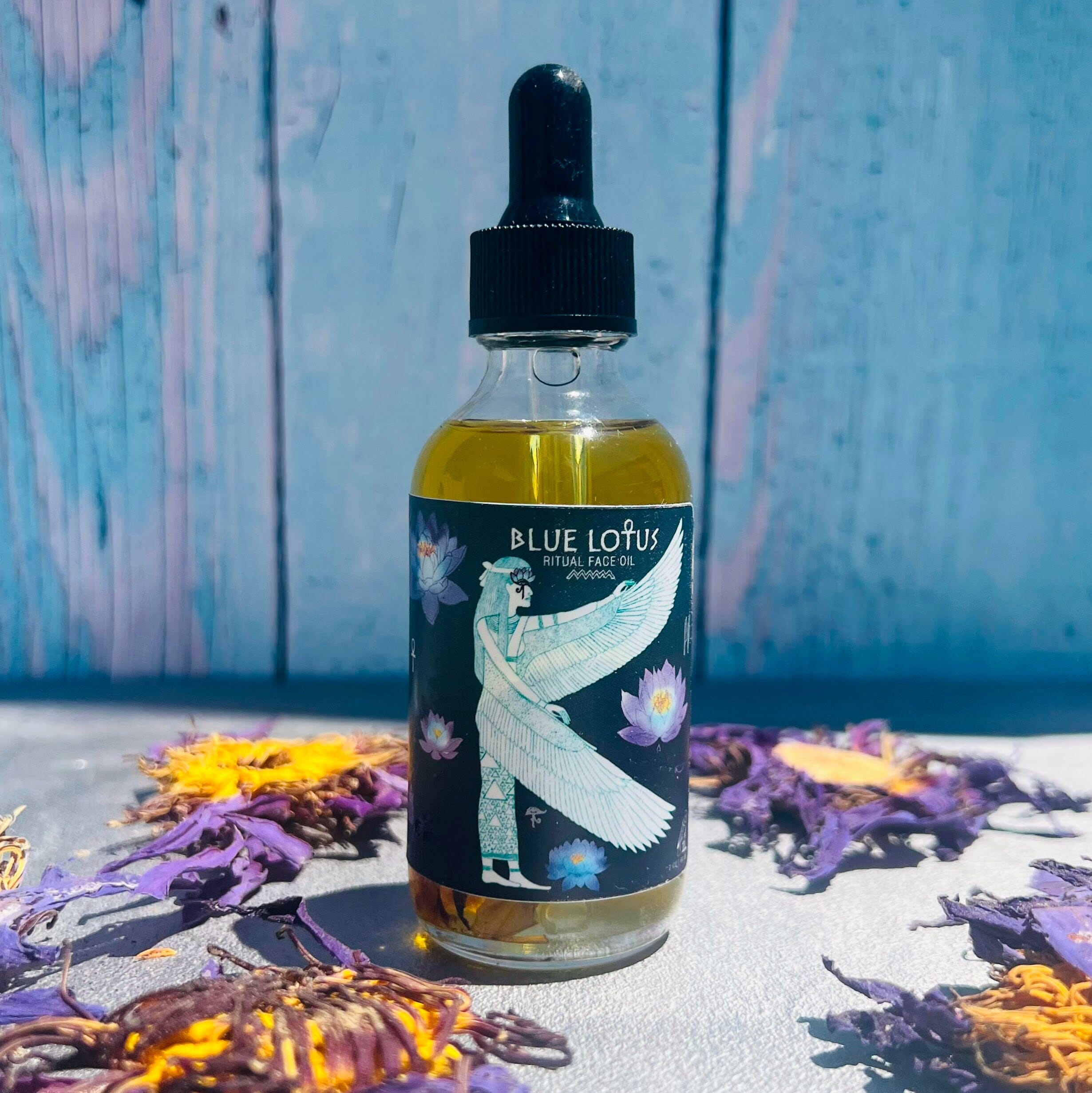 Blue Lotus Ritual Face Oil | Sacred Egyptian Elixir for Glow & Spiritual Awakening 🩵🌿 - Witchy wonder
