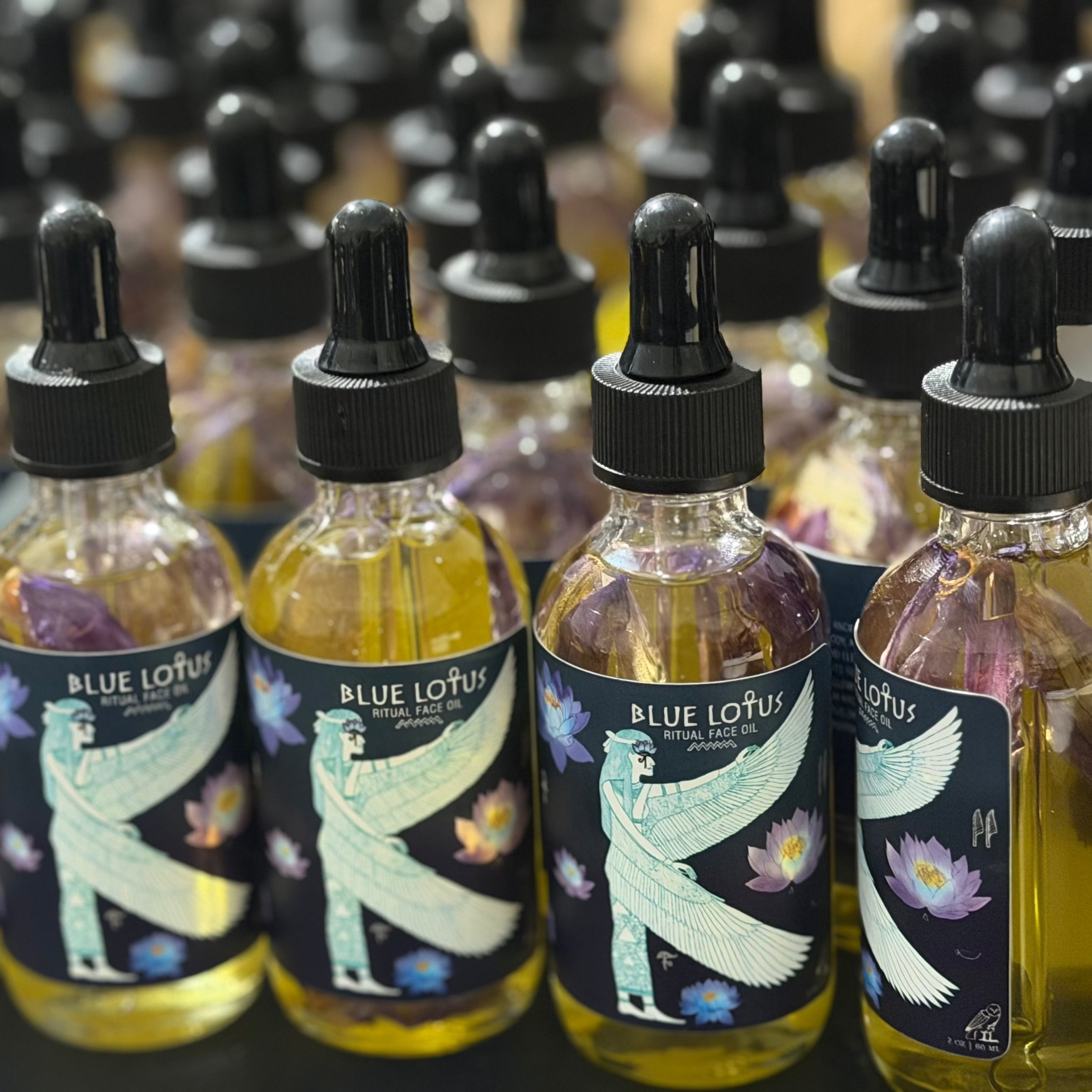 Blue Lotus Ritual Face Oil | Sacred Egyptian Elixir for Glow & Spiritual Awakening 🩵🌿 - Witchy wonder