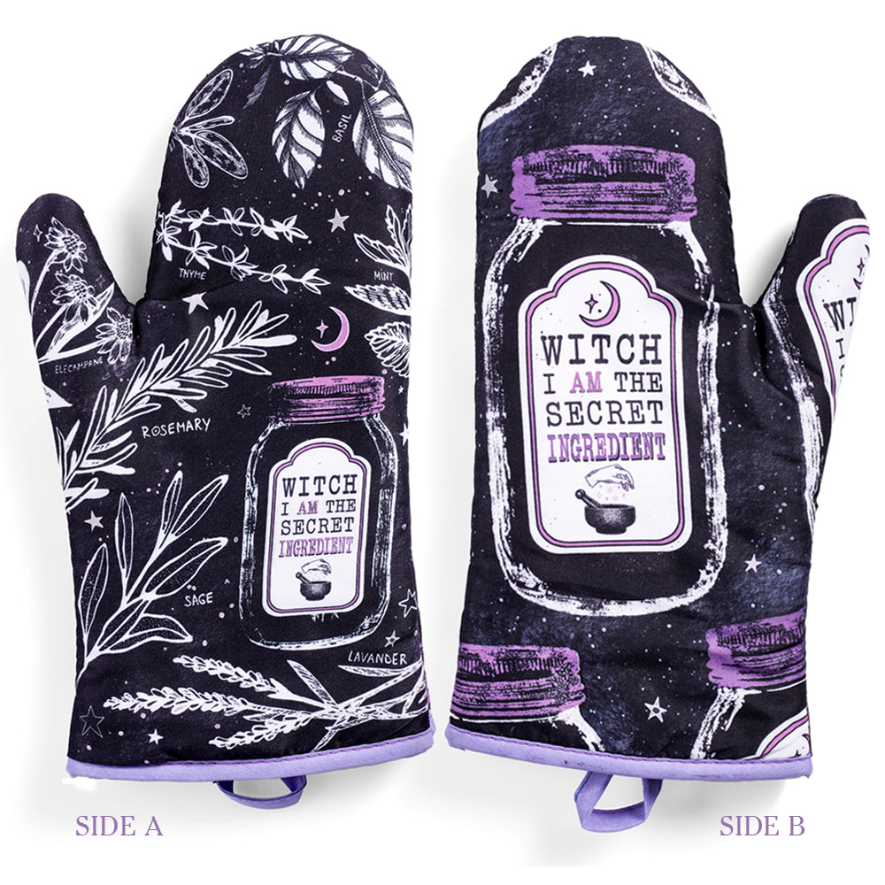 Kitchen Witch Oven Mitt Set - Witchy wonder