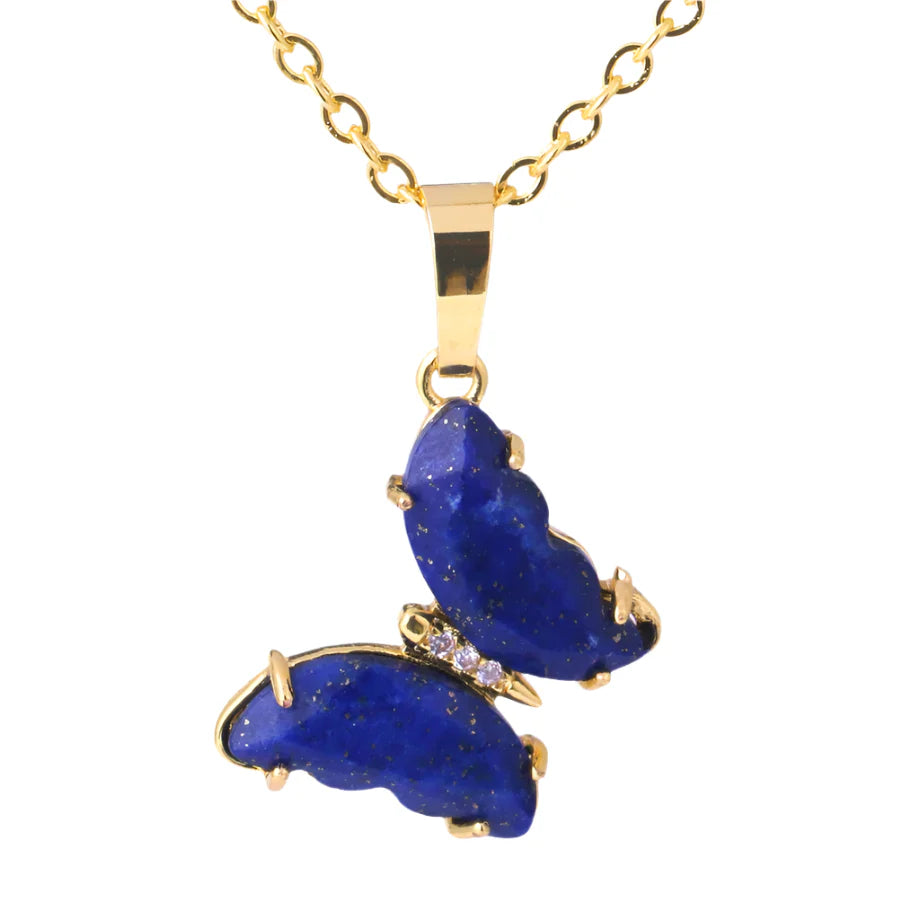 Crystal Butterfly Necklace & Ring - Witchy wonder