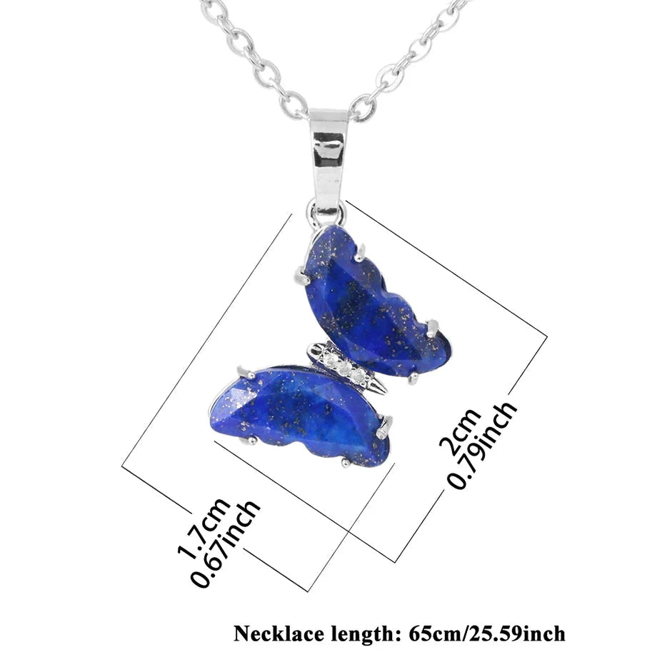 Crystal Butterfly Necklace & Ring - Witchy wonder