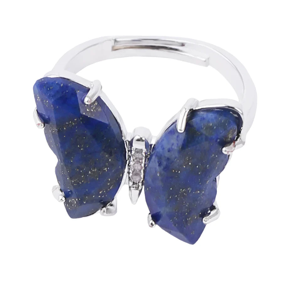 Crystal Butterfly Necklace & Ring - Witchy wonder