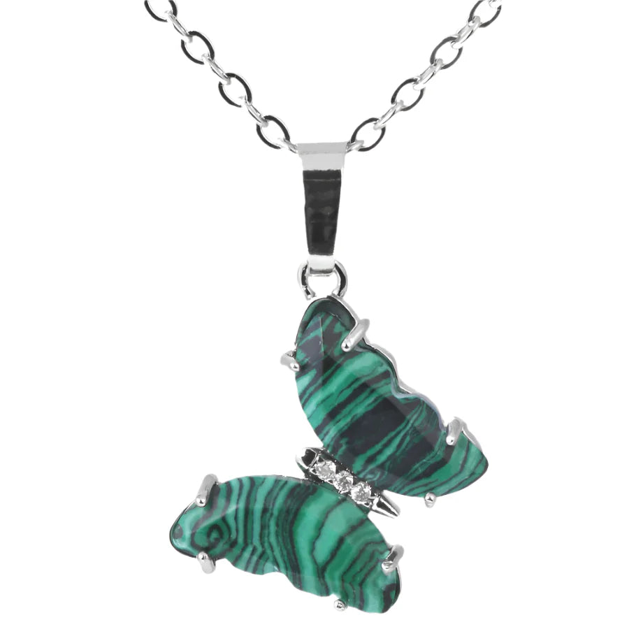 Crystal Butterfly Necklace & Ring - Witchy wonder