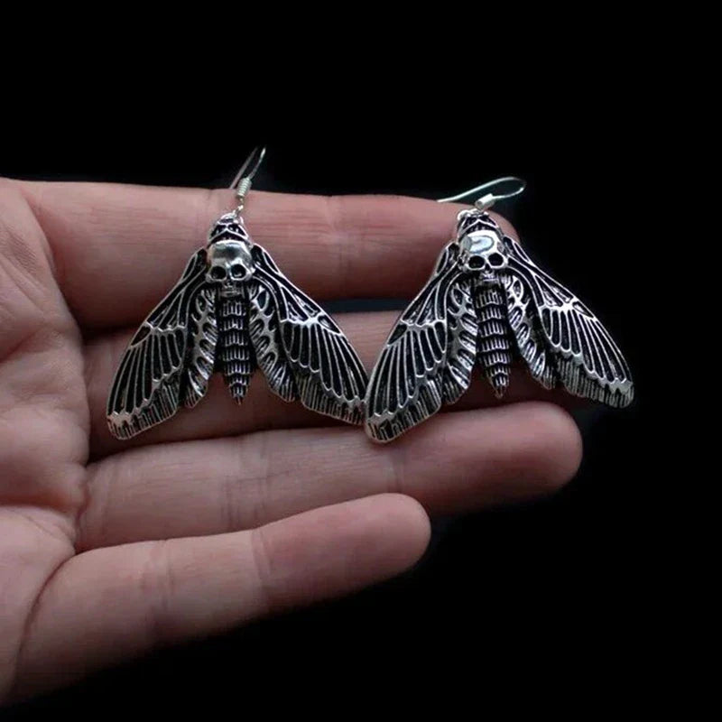 Death Moth Earrings - Witchy wonder