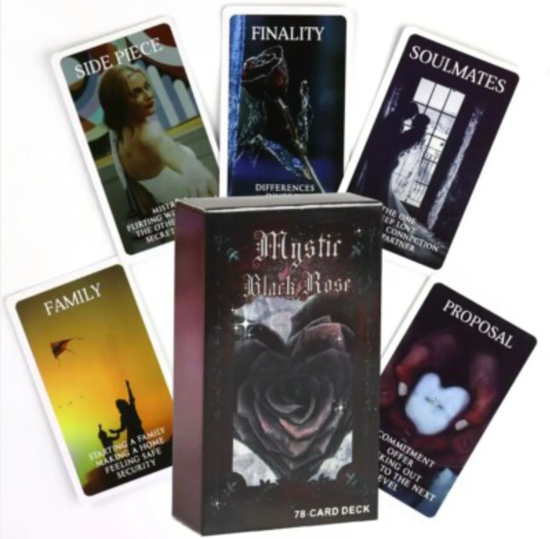 Mystic Black Rose Oracle Deck - Witchy wonder