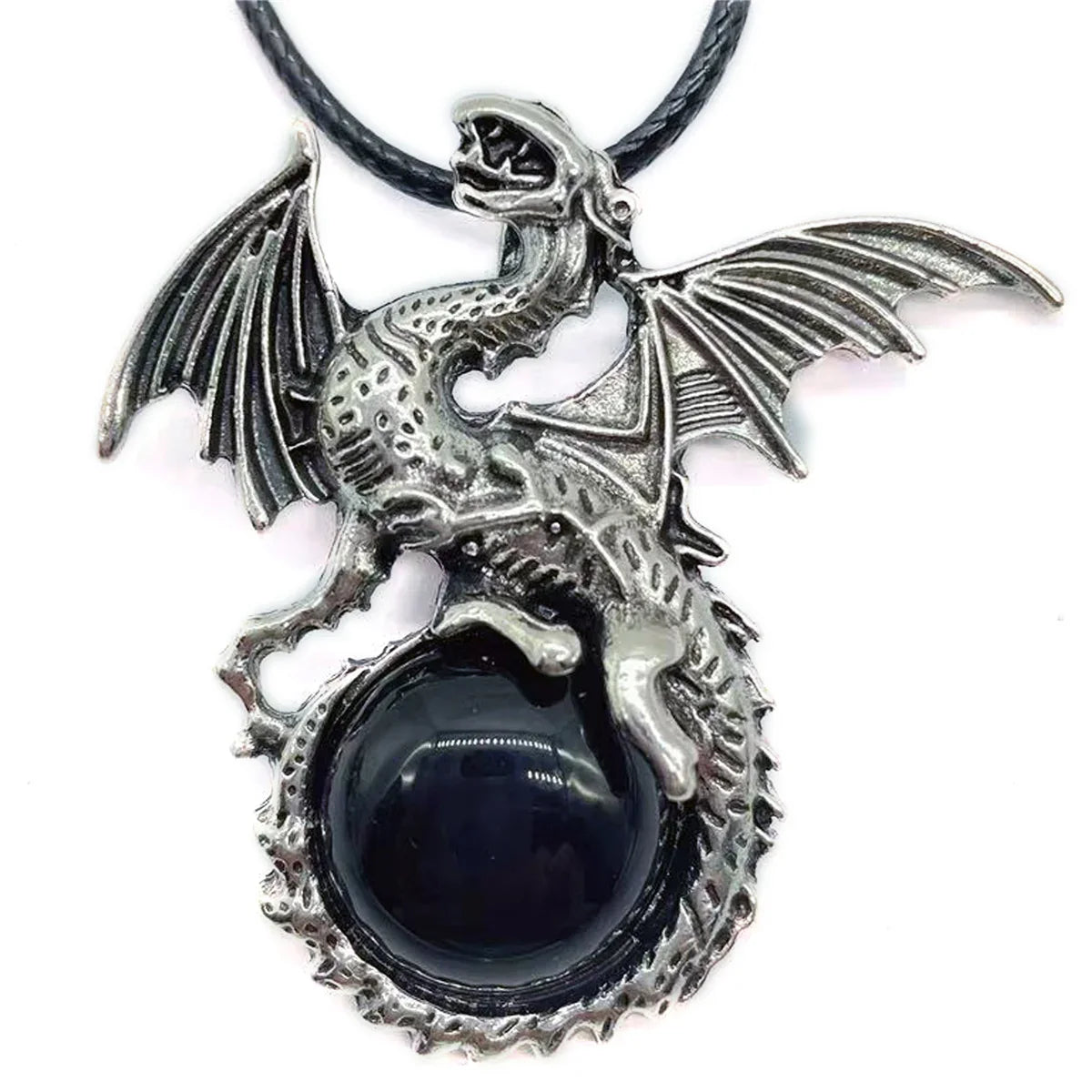 Crystal Circle Dragon Necklaces - Witchy wonder
