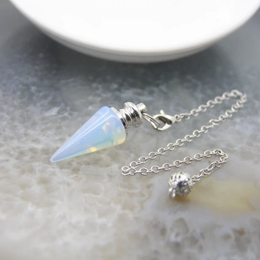 Silver Crystal Pendulums - Witchy wonder
