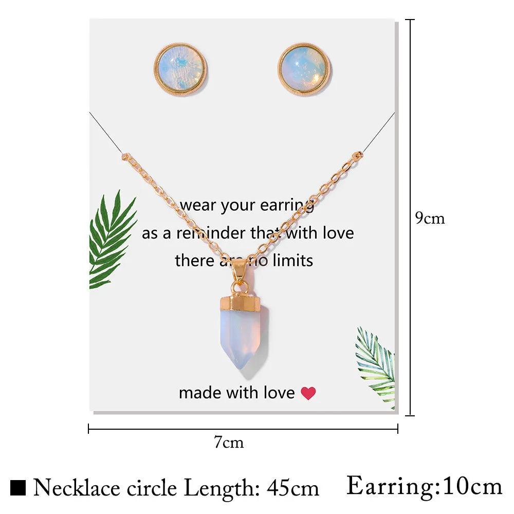 Crystal Point Gold Pendant Necklaces - Witchy wonder