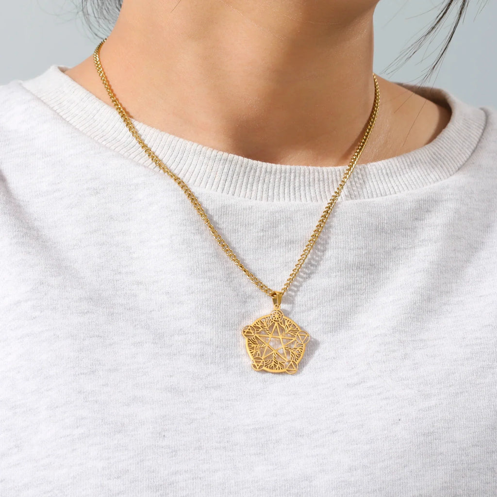 Pentacle Symbols Necklace - Witchy wonder