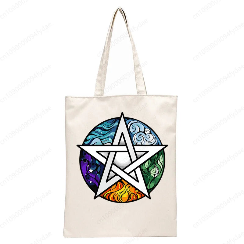 White Witch Tote Bags - Witchy wonder