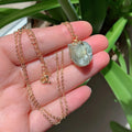Raw Crystal Wire Wrap Gold Necklaces - Witchy wonder