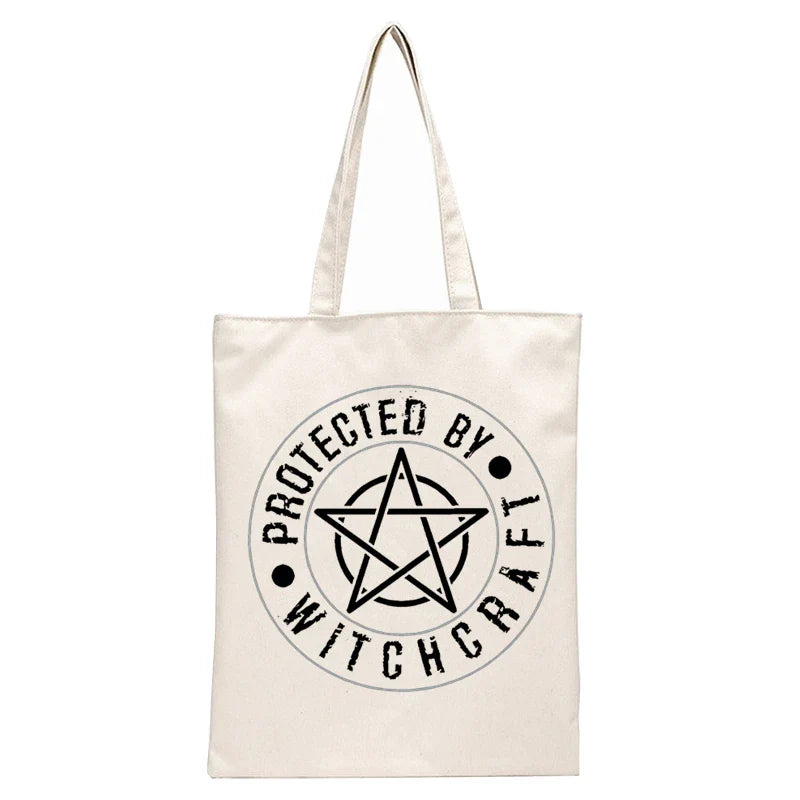 White Witch Tote Bags - Witchy wonder