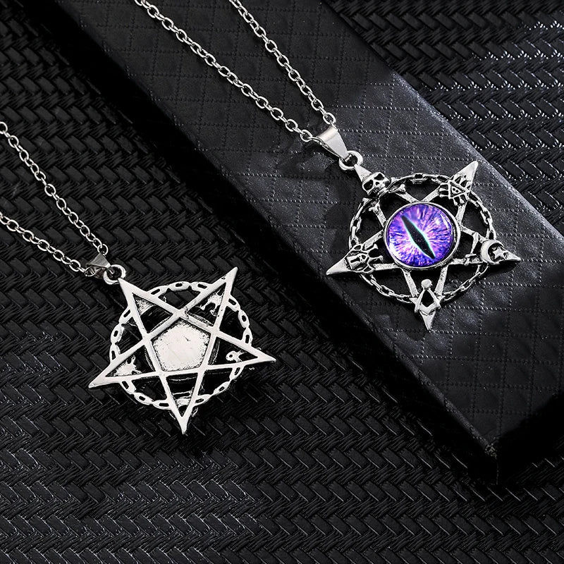 Dragon Eye Pentacle Necklaces - Witchy wonder