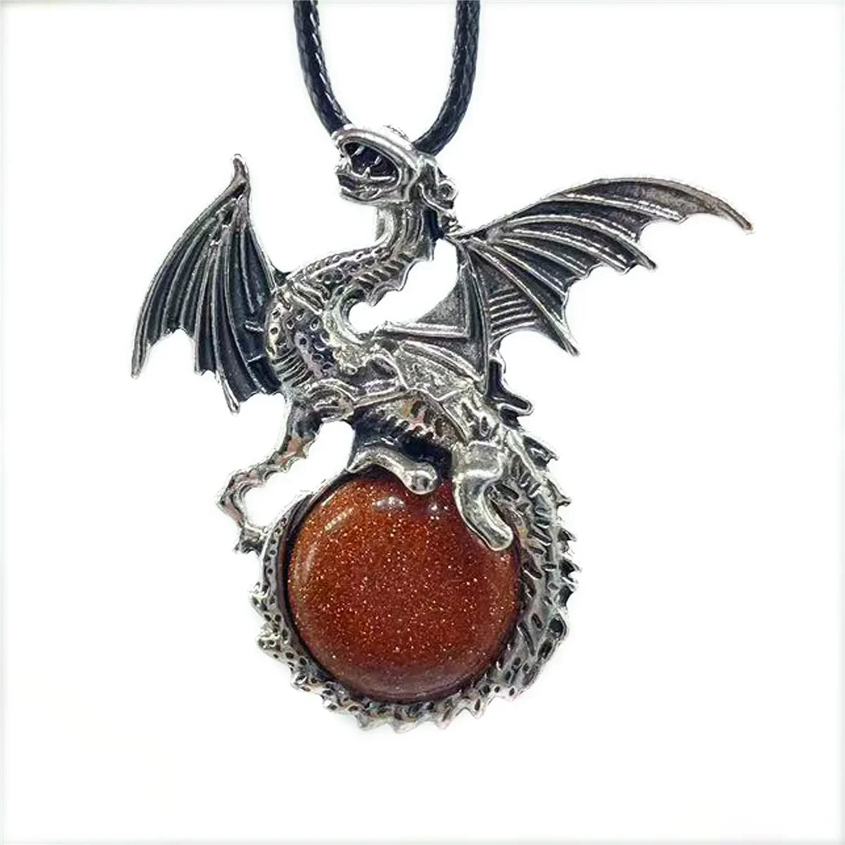 Crystal Circle Dragon Necklaces - Witchy wonder