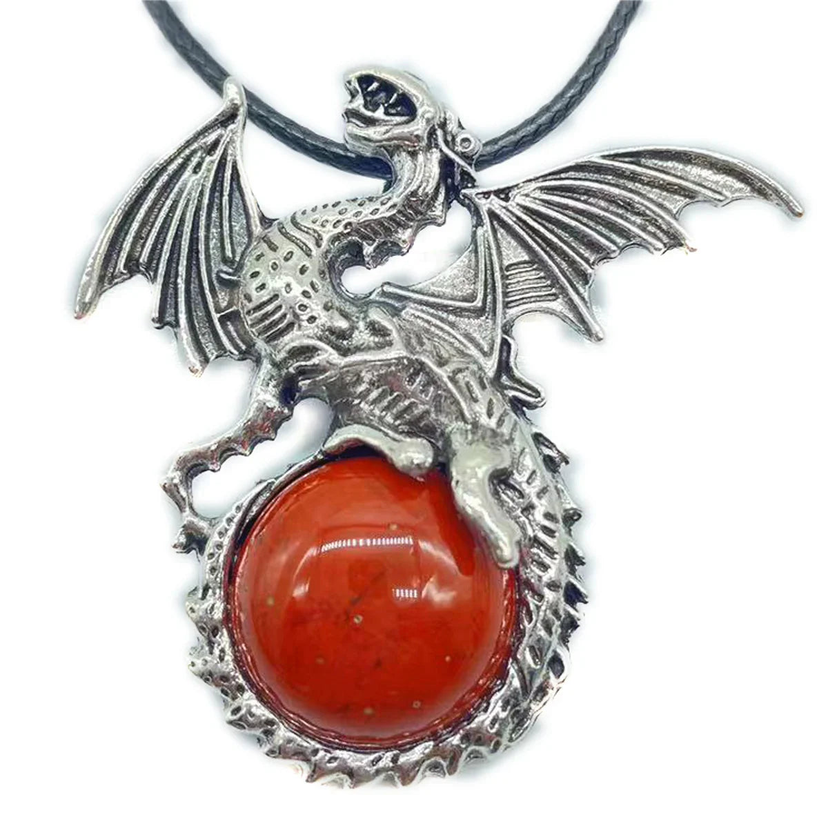 Crystal Circle Dragon Necklaces - Witchy wonder