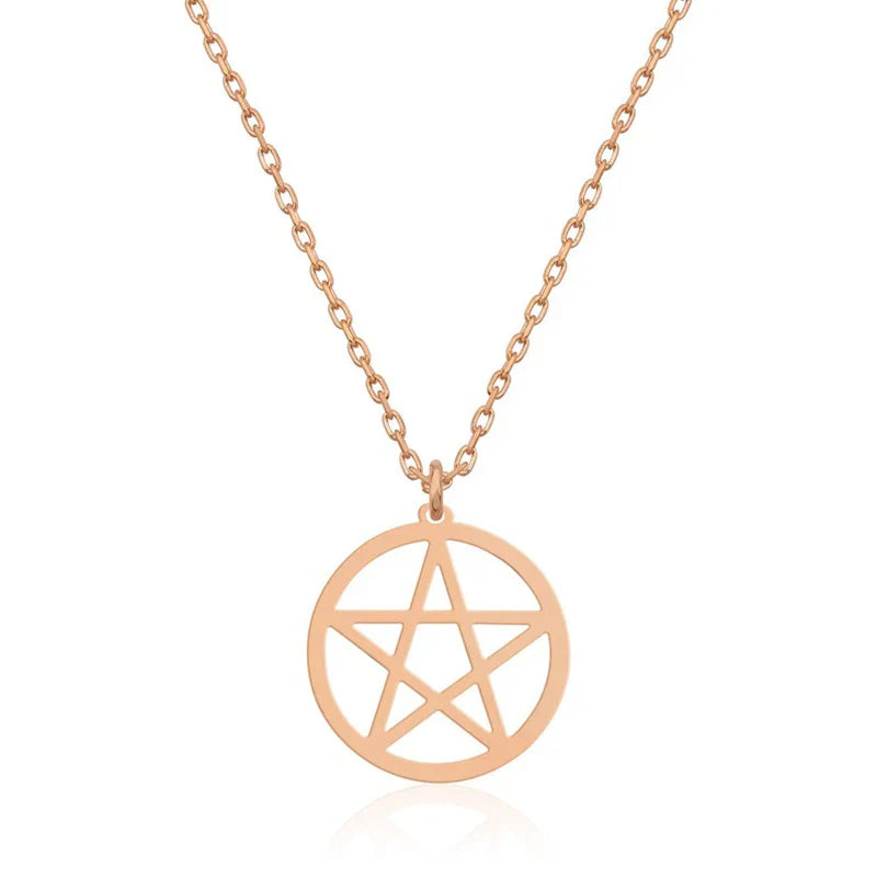Pentacle Chain Necklace - Witchy wonder