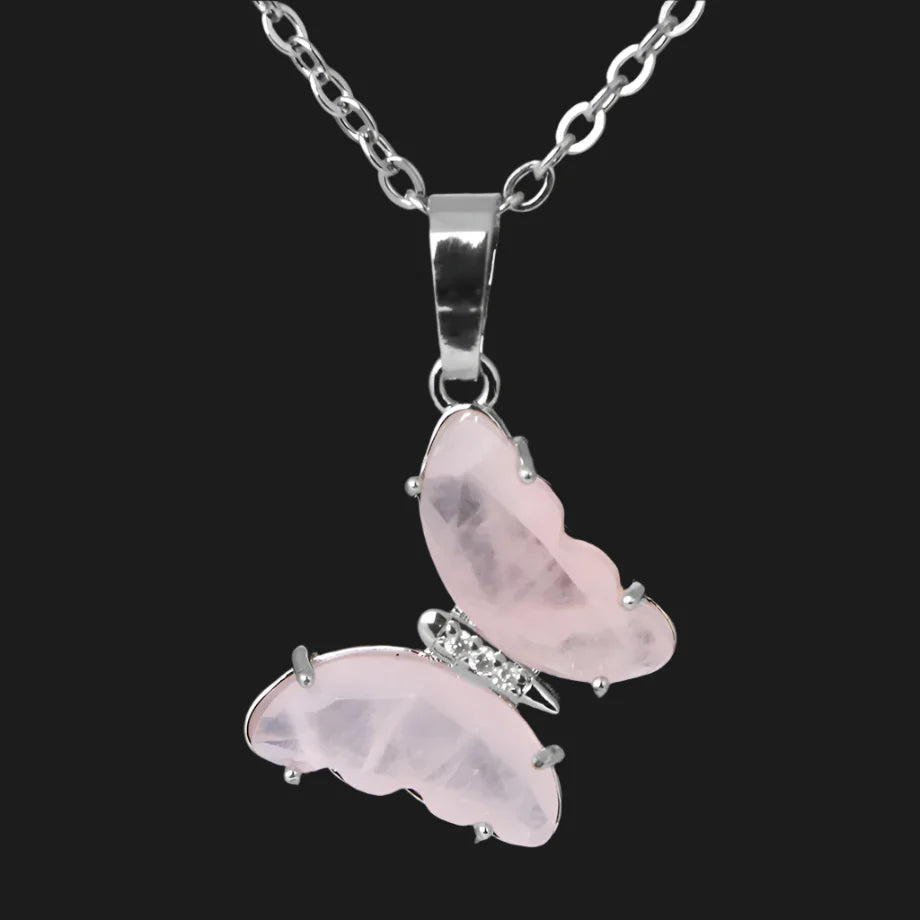 Crystal Butterfly Necklace & Ring - Witchy wonder
