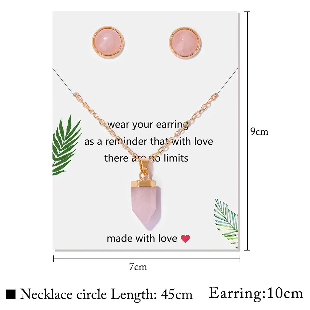 Crystal Point Gold Pendant Necklaces - Witchy wonder