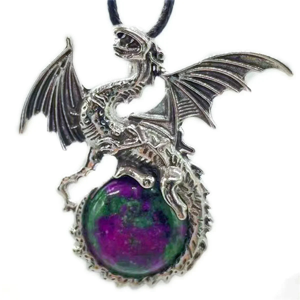 Crystal Circle Dragon Necklaces - Witchy wonder