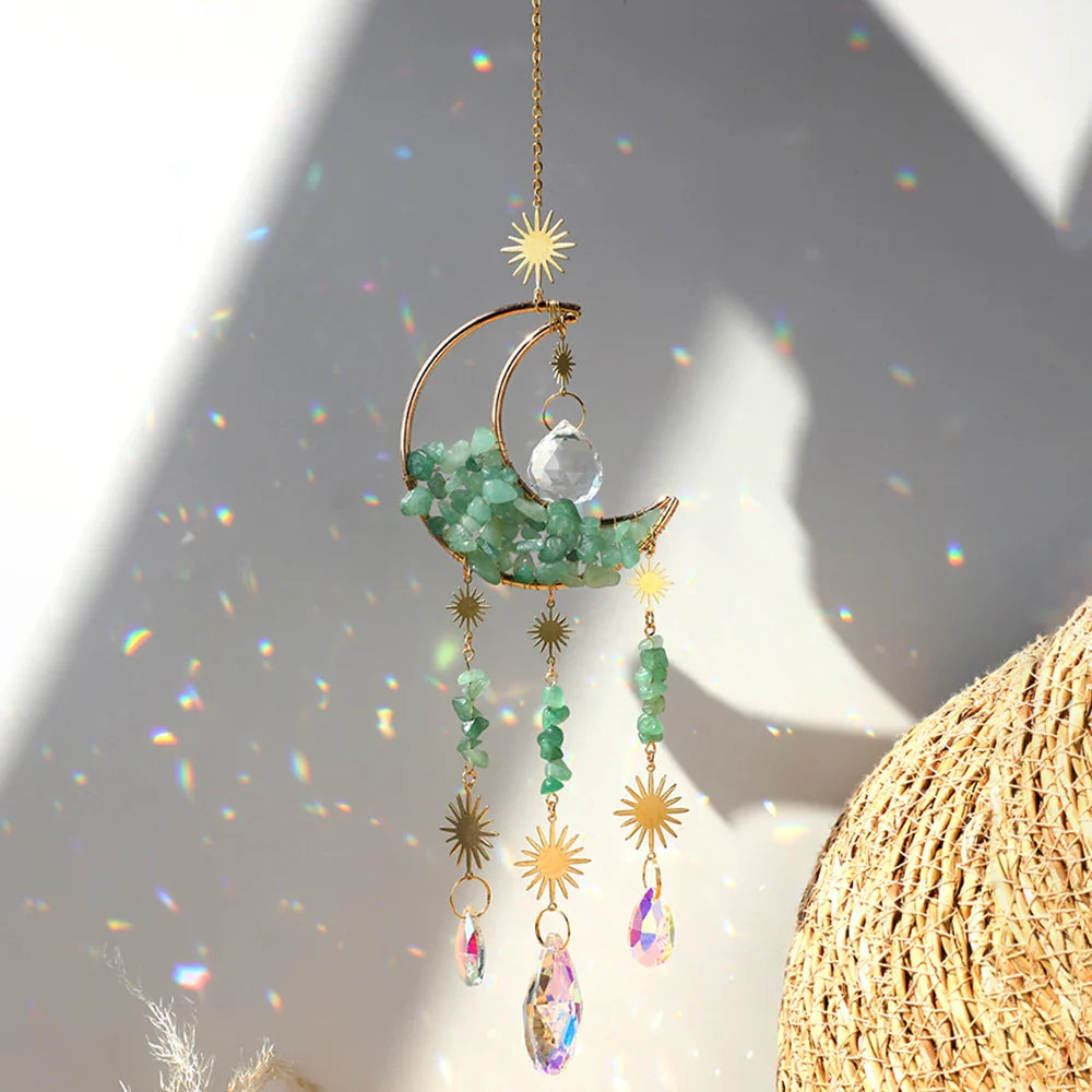 Crystal Moon Suncatchers - Witchy wonder