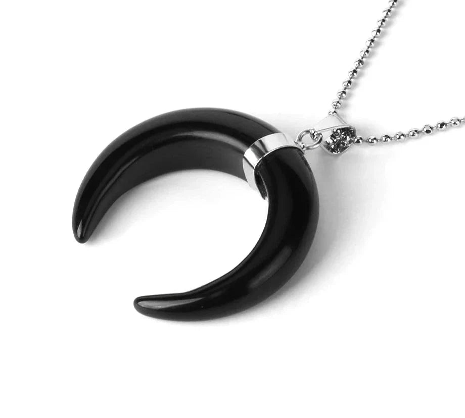 Crystal Crescent Moon Necklaces - Witchy wonder