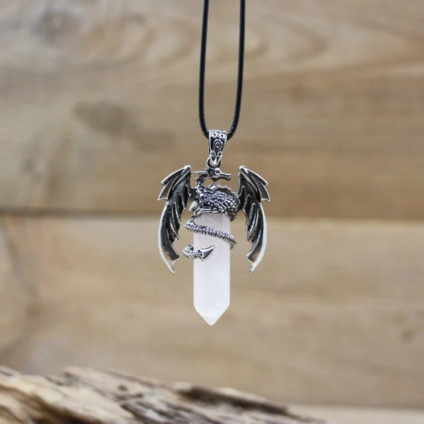 Dragon Crystal Pendant Necklace - Witchy wonder