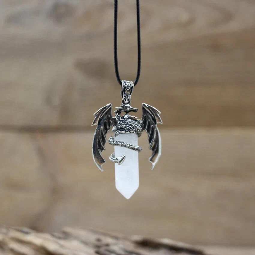 Dragon Crystal Pendant Necklace - Witchy wonder