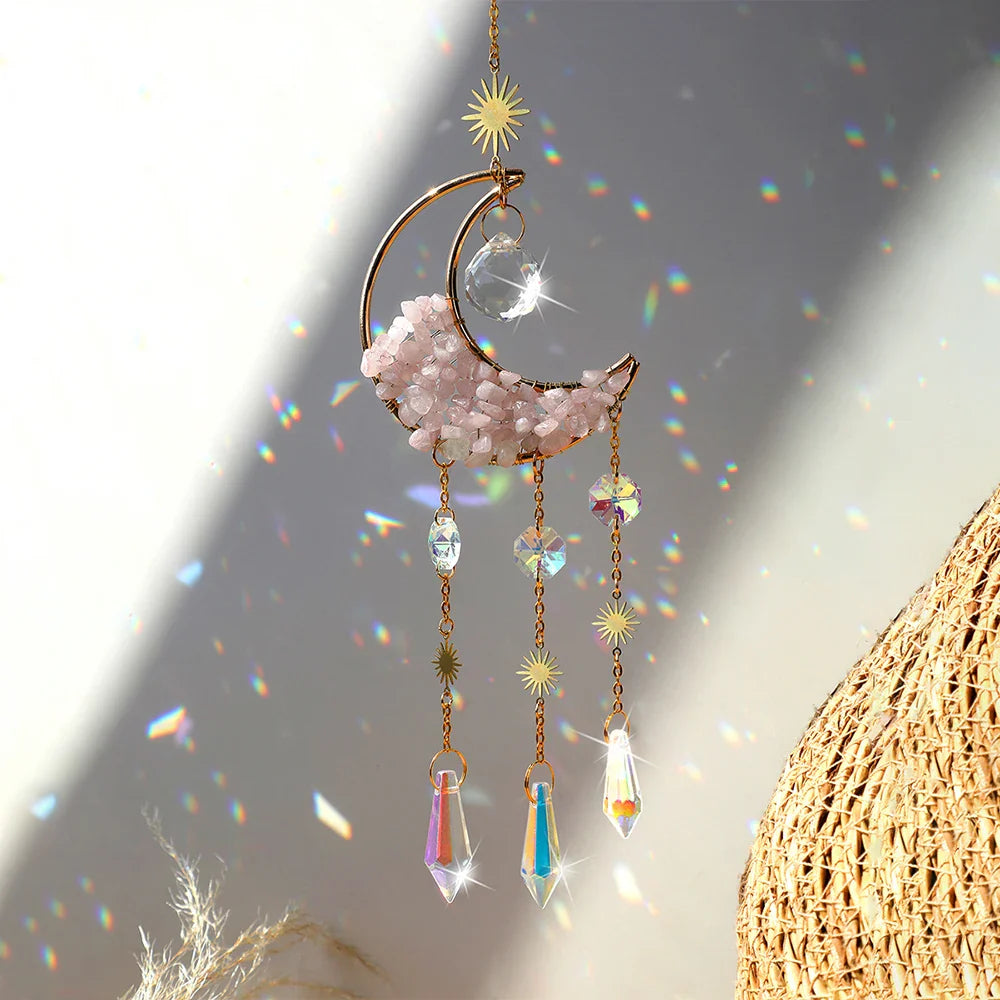 Crystal Moon Suncatchers - Witchy wonder