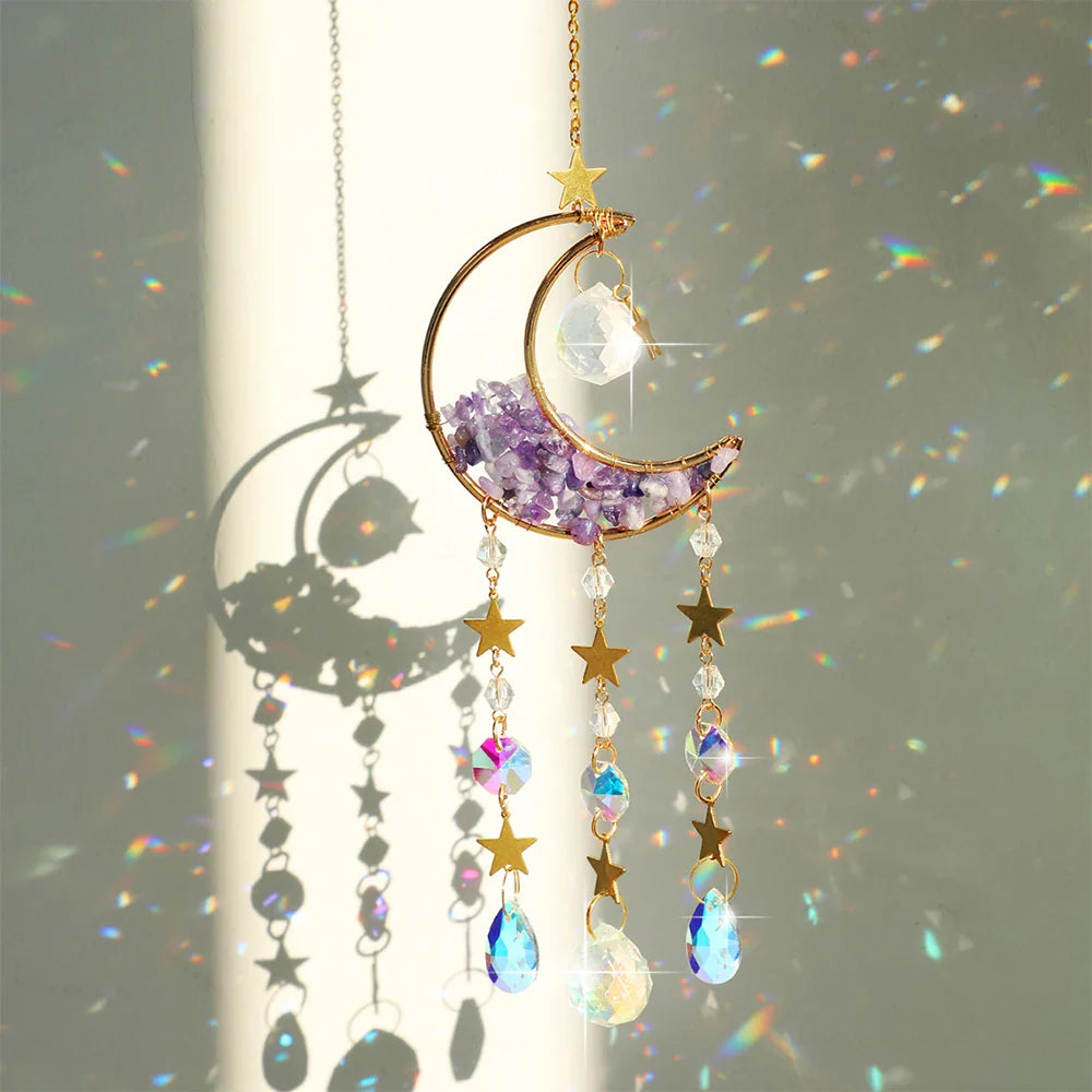 Crystal Moon Suncatchers - Witchy wonder