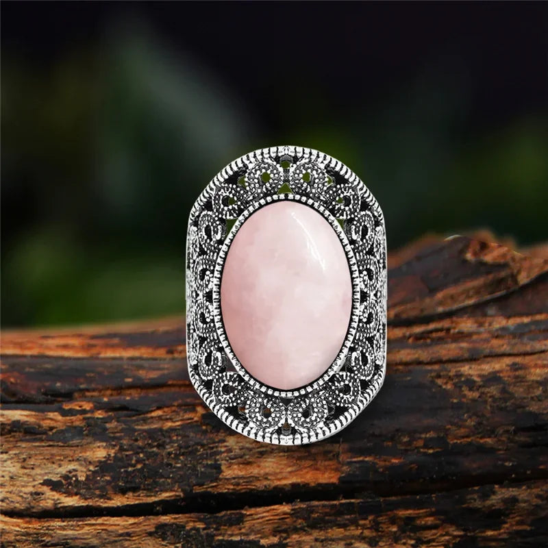 Stone Oval Vintage Design Rings - Witchy wonder