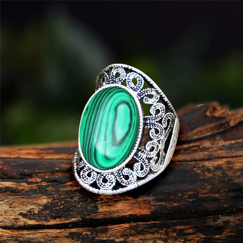 Stone Oval Vintage Design Rings - Witchy wonder