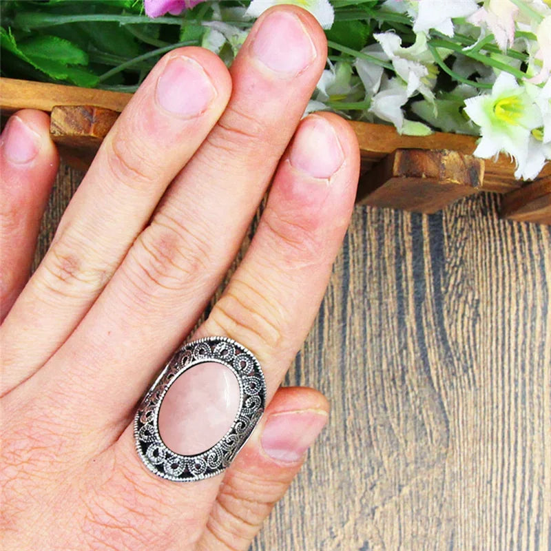 Stone Oval Vintage Design Rings - Witchy wonder