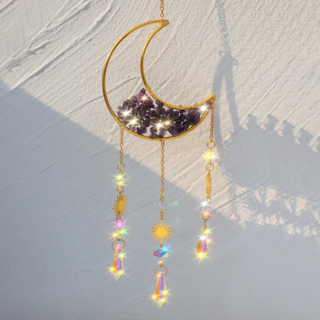 Crystal Moon Suncatchers - Witchy wonder