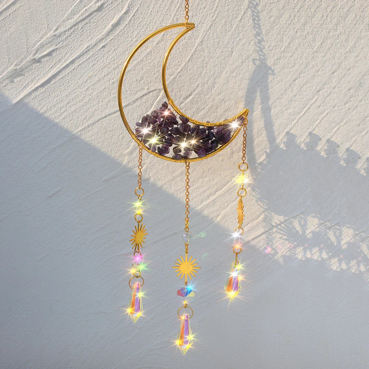 Crystal Moon Suncatchers - Witchy wonder