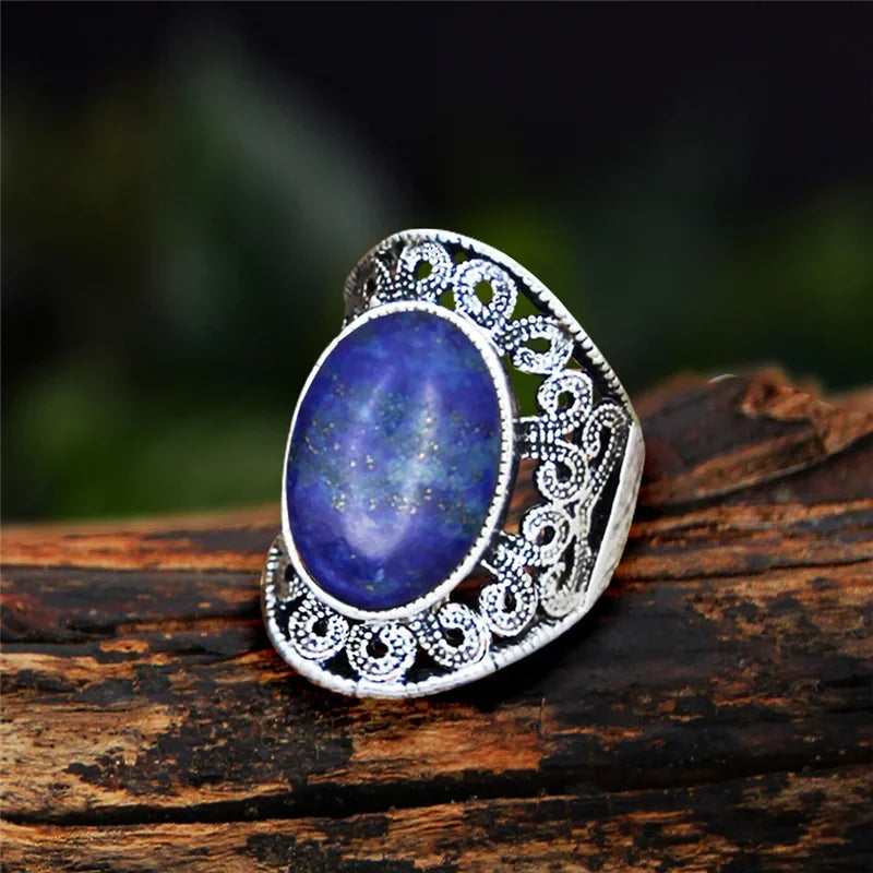 Stone Oval Vintage Design Rings - Witchy wonder