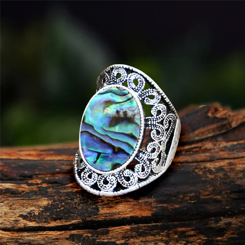 Stone Oval Vintage Design Rings - Witchy wonder