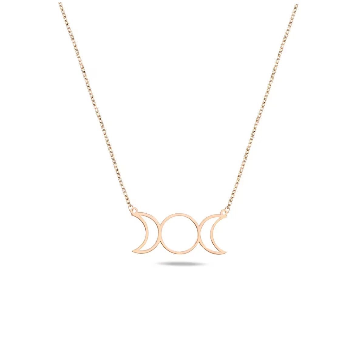 Triple Moon Goddess Necklace - Witchy wonder