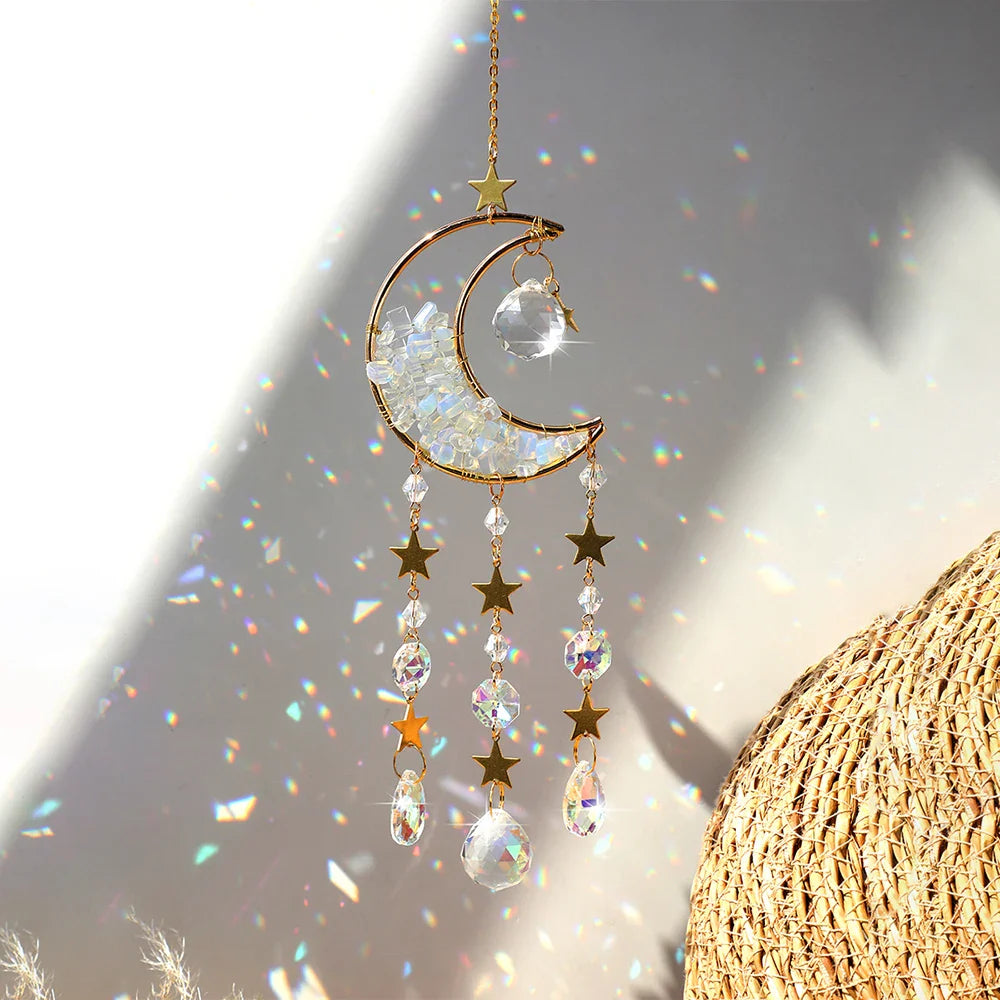 Crystal Moon Suncatchers - Witchy wonder