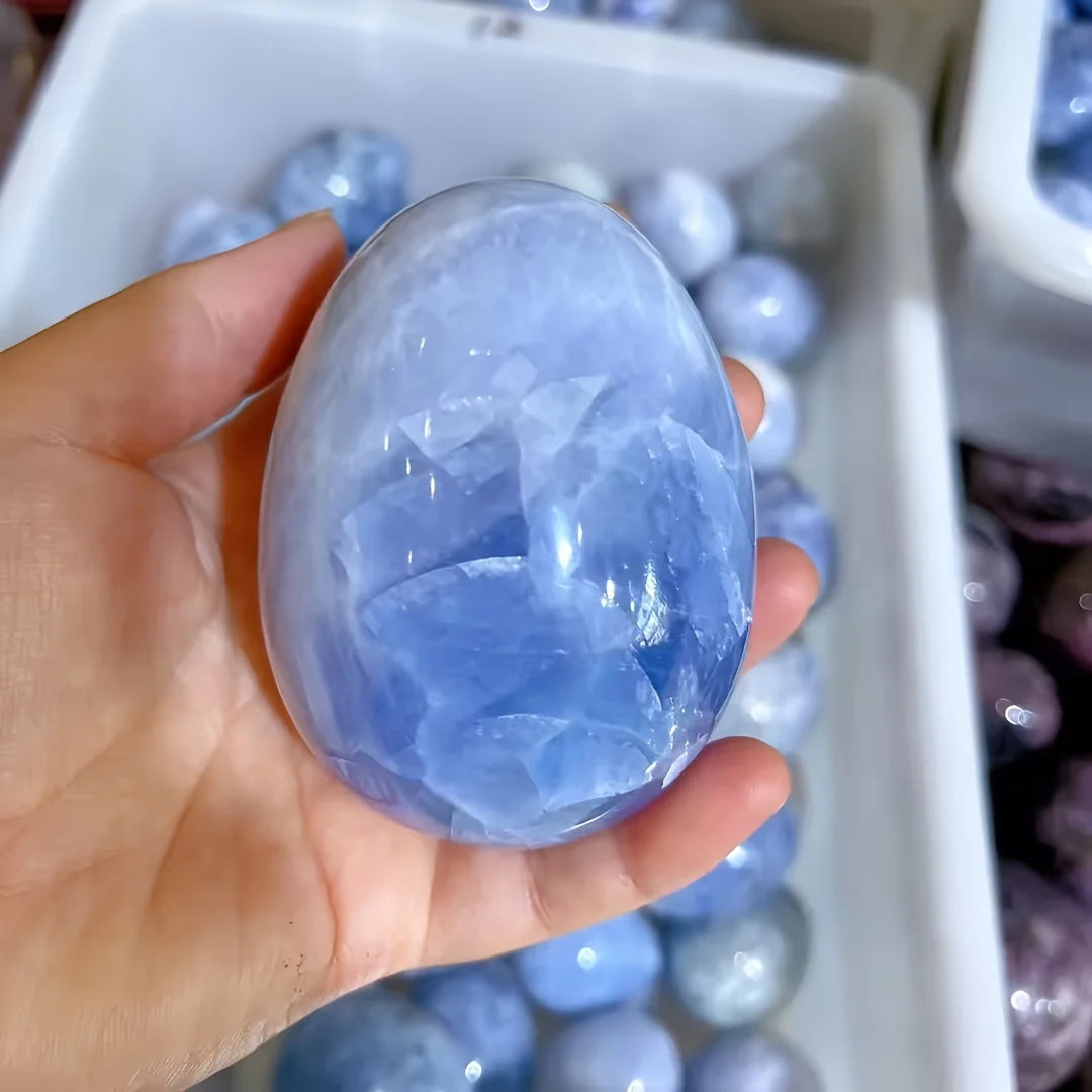 Celestite Palm Stone - Witchy wonder