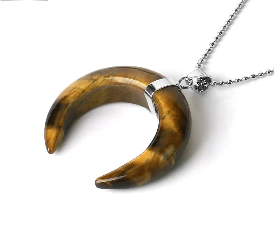 Crystal Crescent Moon Necklaces - Witchy wonder