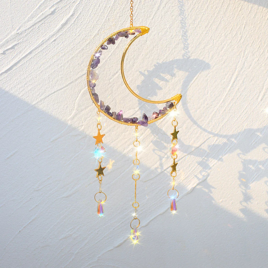 Crystal Moon Suncatchers - Witchy wonder