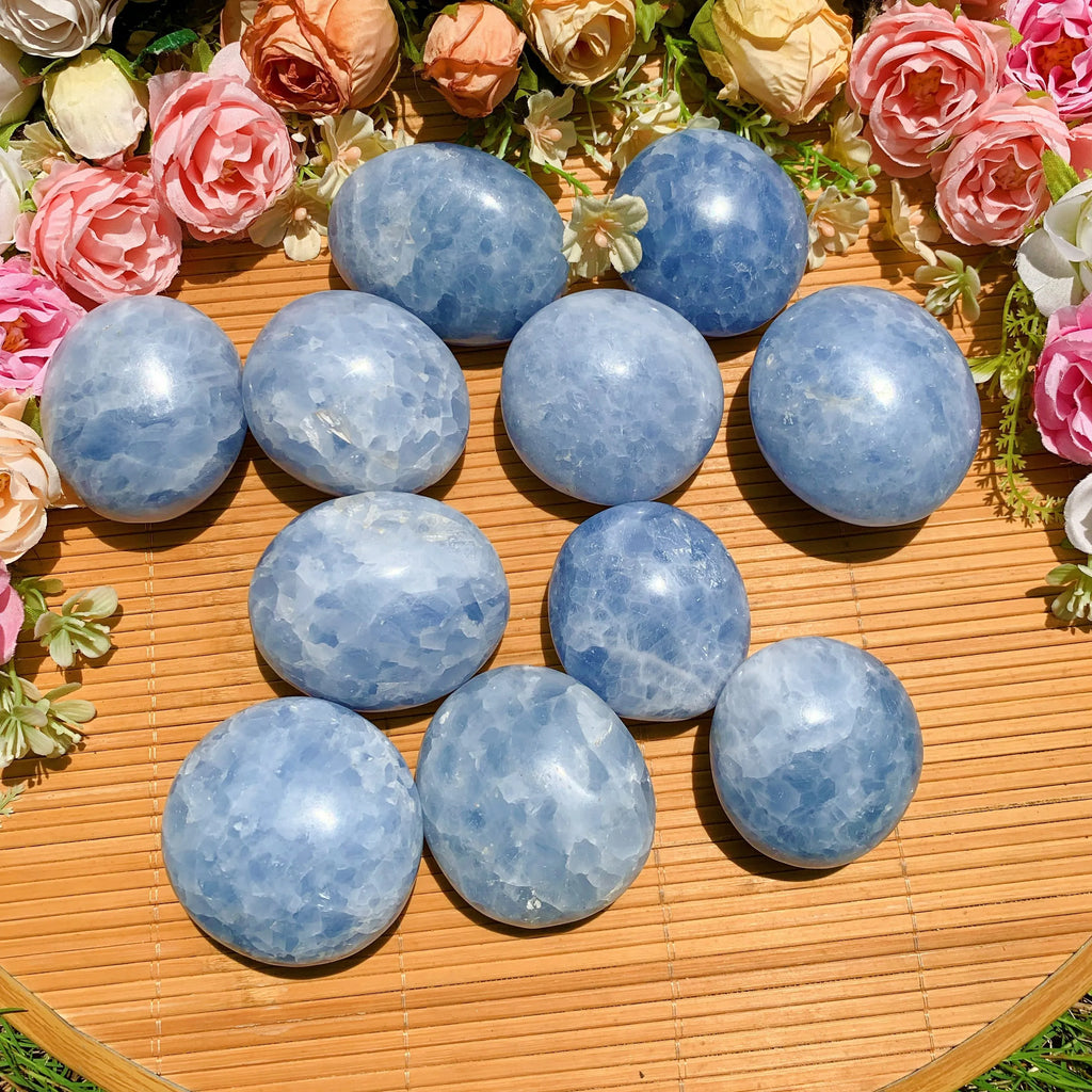 Celestite Palm Stone - Witchy wonder