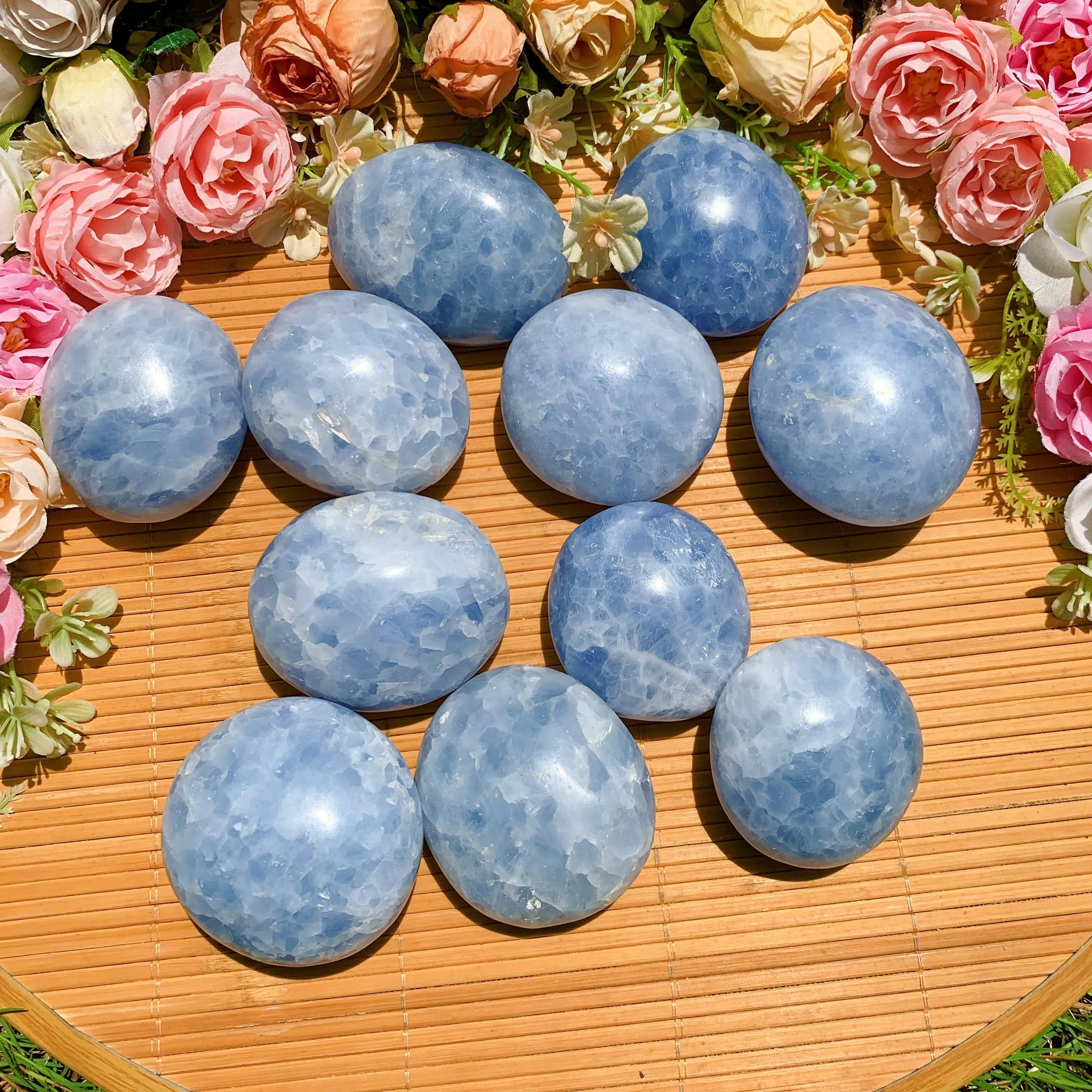 Celestite Palm Stone - Witchy wonder